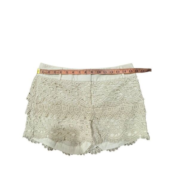 Loft Crochet Cream Shorts Sz 2 - Picture 2 of 6